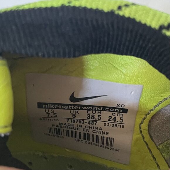 Nike Women’s Soccer Cleats 7.5 Mercurial Superfly Blue Lagoon Neon Volt *READ* - Picture 11 of 11